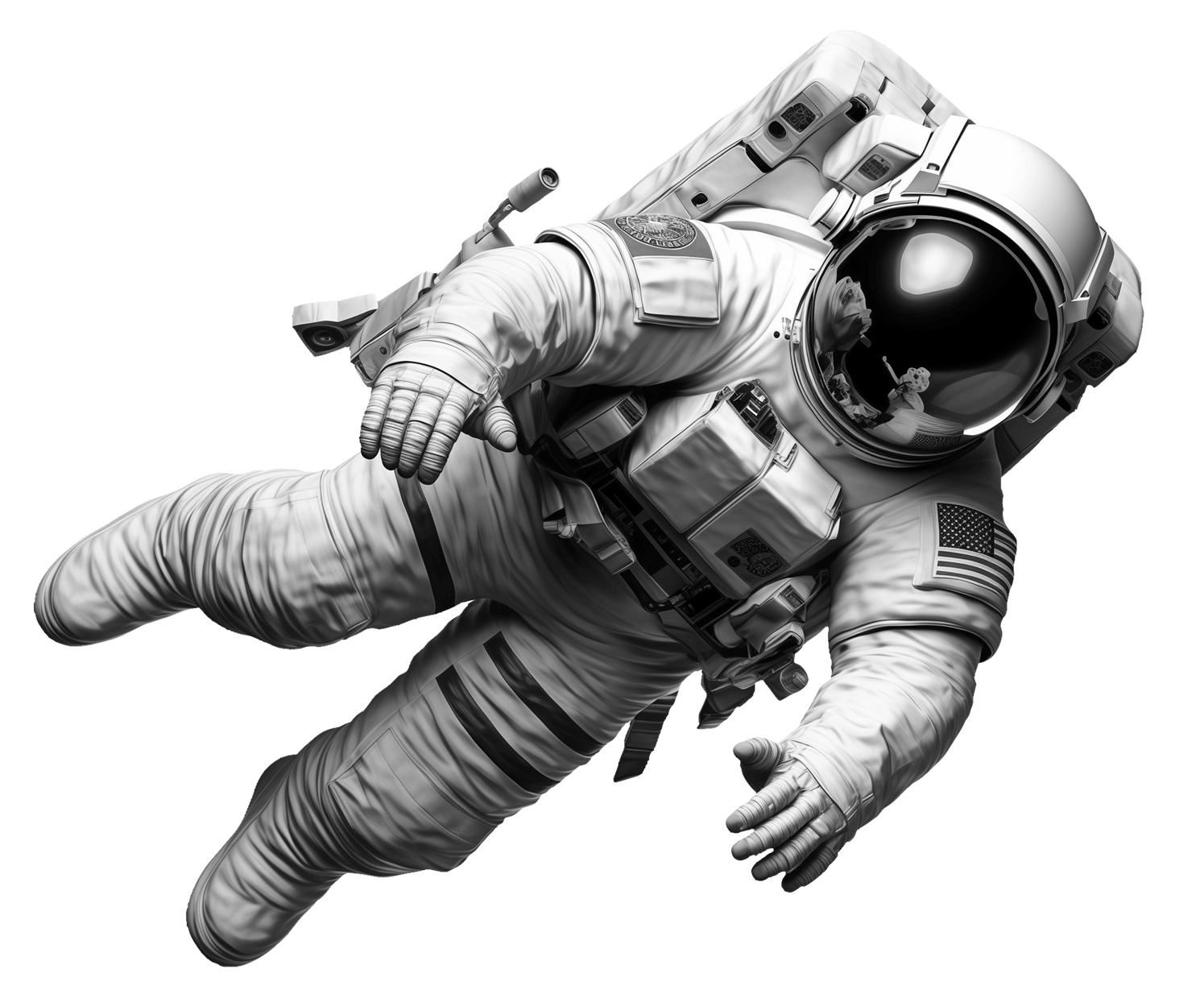 Astronaut floating