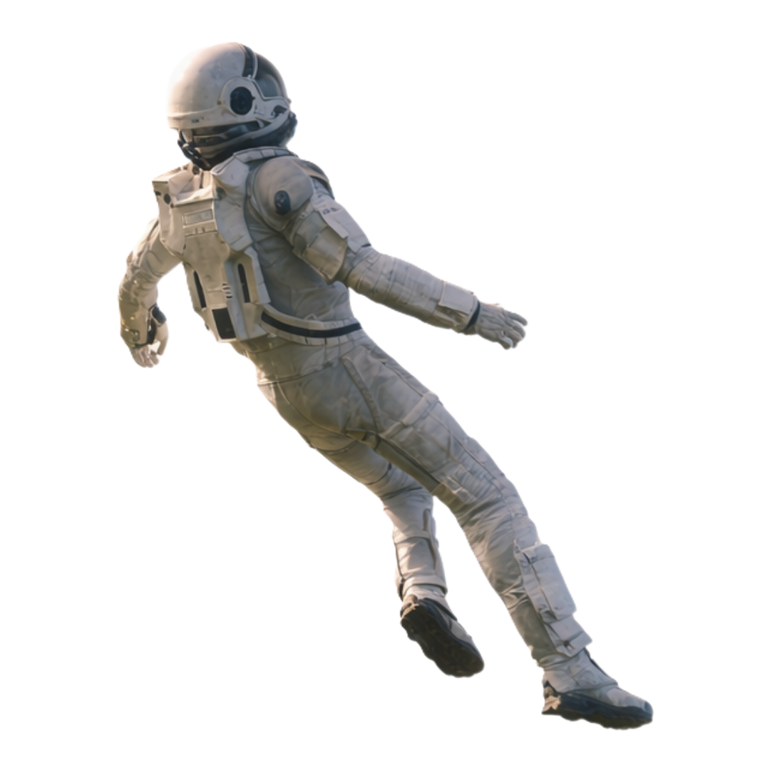 Astronaut floating